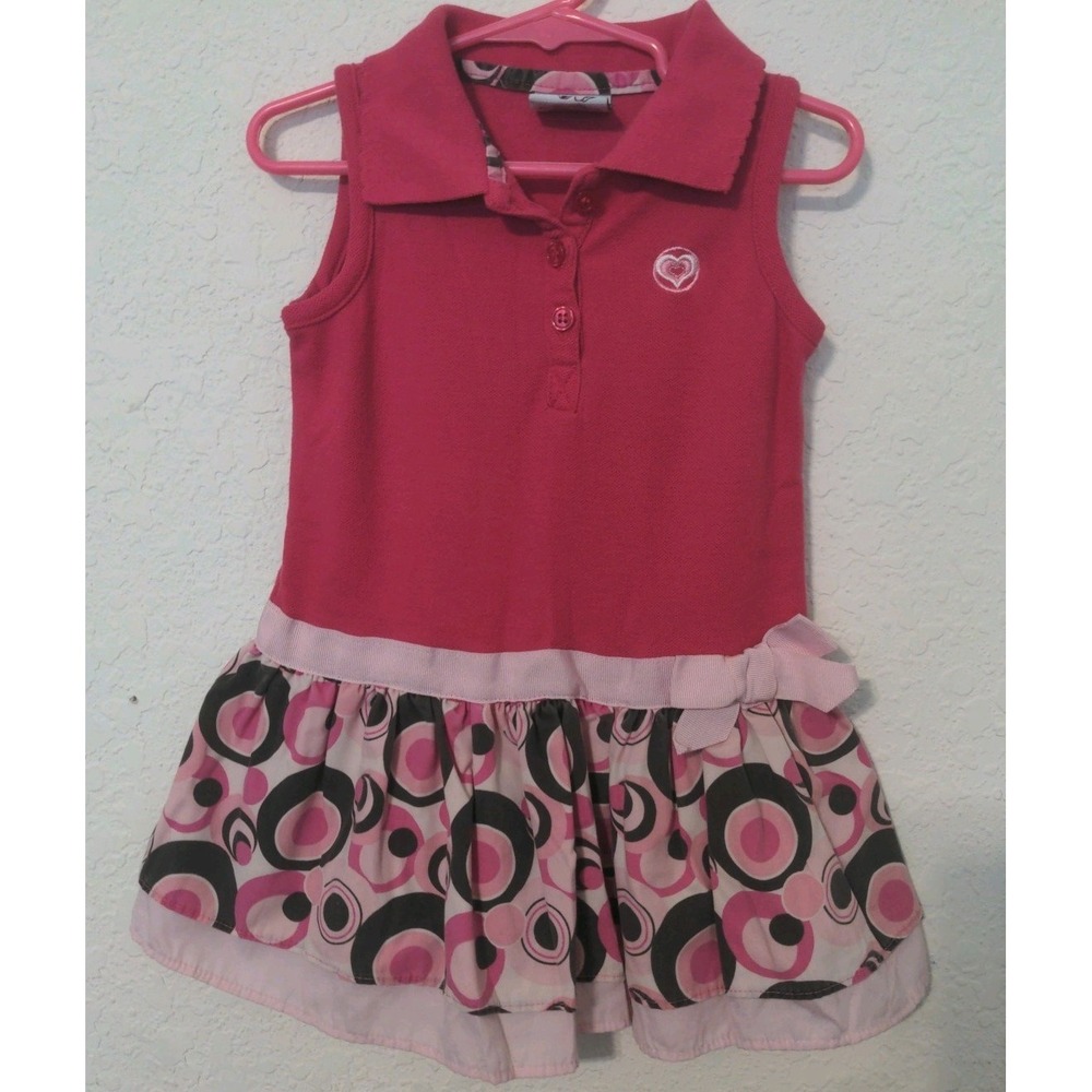 Glamour Girl Toddler Sleeveless Pink Summer Dress. Size 2 T